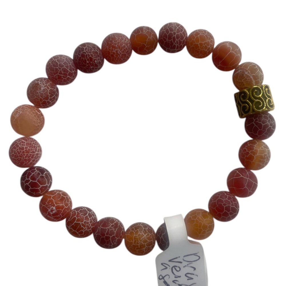 Dragon Vein Agate Gemstone Bracelet